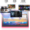 Tablette 7 pouces android, double caméras, wifi, bleutooth, bleu