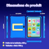 ALLDOCUBE Tablette Enfants 10 Pouces, Kids Tablette Android 15, Octa-Core 7Go+64 Go Ext 512 Go, 5500mAh, iWAWA, Contrôle Parenta
