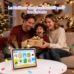 ALLDOCUBE Tablette Enfants 10 Pouces, Kids Tablette Android 15, Contrôle Parental, 5500mAh, 7Go+64 Go Ext 512 Go, Tablette Éduca