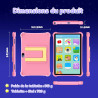 ALLDOCUBE Tablette Enfants 10 Pouces, Kids Tablette Android 15, Contrôle Parental, 5500mAh, 7Go+64 Go Ext 512 Go, Tablette Éduca