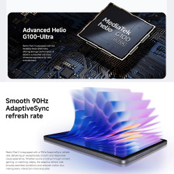 Xiaomi rougemi pad 2 tablette grey 8+256go, écran 11" 2,5k, batterie 9000 mah, 4 haut-parleurs, hyperos 2, charge rapide 18 w(ch