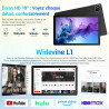 Tablette 10 Pouces Android 15 certifiée GMS, 30Go RAM + 128Go ROM (2To TF), Octa-Core, 6200mAh, HD 1280x800, WiFi 6, BT 5.3, Wid