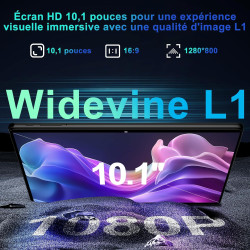 Tablette suaat android 15 avec 64 go de ram + 2 to tf, écran de 10,1 pouces, octa-core, gemin ai, wifi 6, bleutooth 5.0, double 