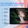 Tablette Android 10 Pouces avec Gemini AI, 22GoRAM + 128 Go ROM (Extensible Jusqu'à 2 To), WiFi 6, 8000 mAh, Widevine L1, Octa-C
