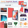 Android tablette 10 pouces 64go rom + 2to tf, gemini ai, face id,octa-core 2.0 ghz, 1080 * 800 fhd ips, veille extra longue, 5g 