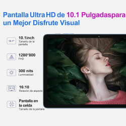 2026 tablette 10 pouces android avec 22go ram+128go rom(tf/2to) octa-core 2.0ghz, 5g+2.4g wifi 6,bleutooth 5.0, caméra 5mp+8mp, 
