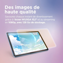 Lenovo tab - tablette tactile 10.1'' wuxga (mediatek helio g85, 8coeurs, ram 4go, 64go emmc 5.1, android 14, wifi5 + bleutooth) 