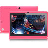 Tablette 7 pouces android, tablette tactile 5.0 quad core tablet pc, 1go ram 8go rom, double caméras, wifi, bleutooth, rose