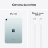 Apple iPad Mini (A17 Pro) : Écran Liquid Retina 8,3 Pouces, 512 Go, Wi-FI 6E, caméras Avant/arrière 12 Mpx, Touch ID, autonomie 
