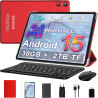Android 15 Tablette 10 Pouces avec Gemini AI, 30 Go RAM + Extensible Jusqu'à 2 to ROM, Widevine L1, Octa-Core, 5G WiFi, 6000 mAh