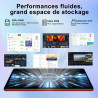 Android 15 Tablette 10 Pouces avec Gemini AI, 30 Go RAM + Extensible Jusqu'à 2 to ROM, Widevine L1, Octa-Core, 5G WiFi, 6000 mAh