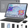 Android 15 Tablette 10 Pouces avec Gemini AI, 30 Go RAM + Extensible Jusqu'à 2 to ROM, Widevine L1, Octa-Core, 5G WiFi, 6000 mAh