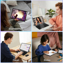 Android 15 Tablette 10 Pouces avec Gemini AI, 30 Go RAM + Extensible Jusqu'à 2 to ROM, Widevine L1, Octa-Core, 5G WiFi, 6000 mAh