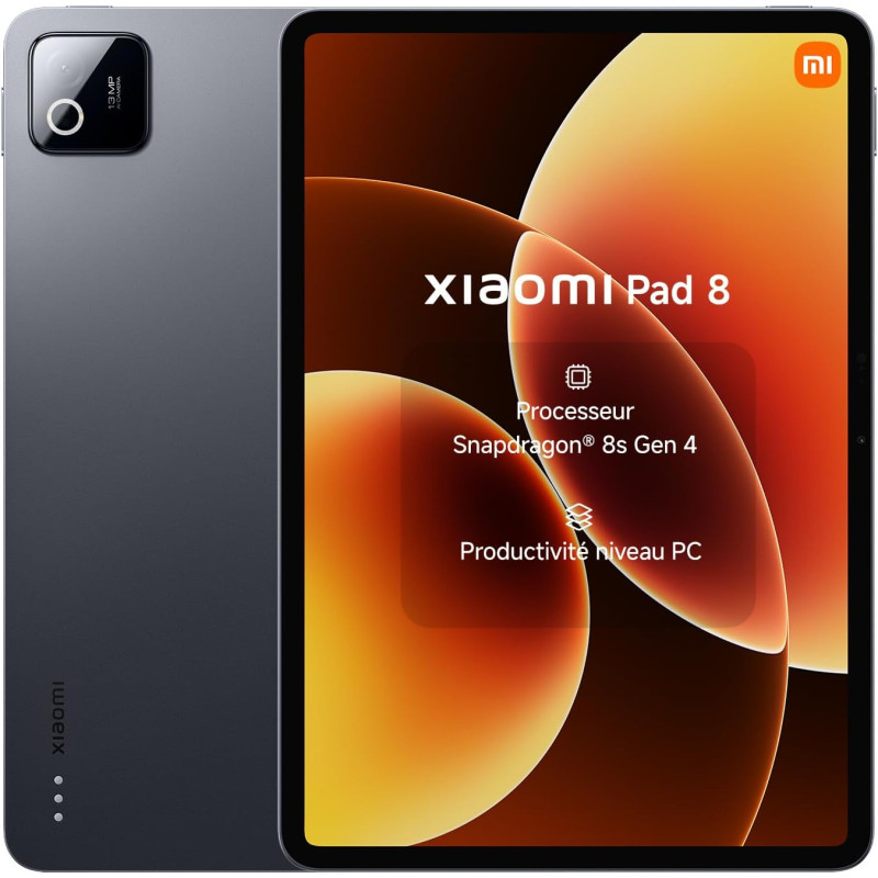 XIAOMI Pad 8, Tablette 11.2'' 8+256 GB, Processeur Snapdragon® 8s Gen 4, Batterie Longue autonomie 9200mAh (typ), Écran 3.2K 144