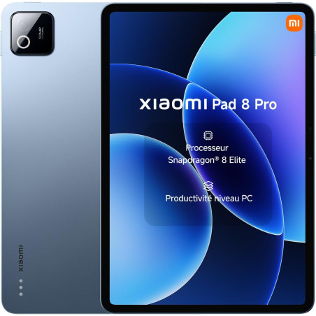XIAOMI Pad 8 Pro, Tablette 11.2'' 8+256 GB, Processeur Snapdragon® 8 Elite, Batterie Longue autonomie 9200mAh (typ), Écran 3.2K 