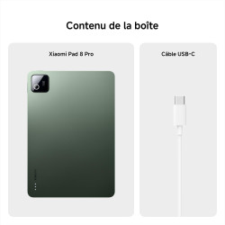 XIAOMI Pad 8 Pro, Tablette 11.2'' 12+512 GB, Processeur Snapdragon® 8 Elite, Batterie Longue autonomie 9200mAh (typ), Écran 3.2K