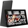 10 inch android 14 tablet with octa-core, face id, 8gb+64gb+1tb expansion, 1280 * 800 hd ips touchscreen, android tablet with wi