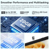 10 inch android 14 tablet with octa-core, face id, 8gb+64gb+1tb expansion, 1280 * 800 hd ips touchscreen, android tablet with wi