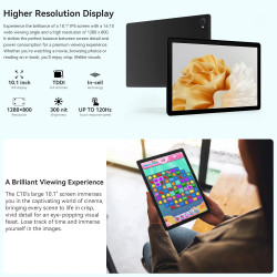 10 inch android 14 tablet with octa-core, face id, 8gb+64gb+1tb expansion, 1280 * 800 hd ips touchscreen, android tablet with wi
