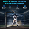 Android 15 tablette 10 pouces avec 32 go rom+1 to tf, 5000 mah, wifi 6, bleutooth 5.4, tablette tactile avec étuis de protection