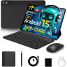 Tablette 11 Pouces, Android 15 Tablette avec 30GO RAM+128GO ROM+1 to TF, 8400 mAh, 2K, 8MP+13MP, Tablette Tactile avec étuis de 