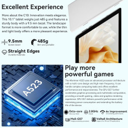 Tablet 10 pollici Android 15 Tablet Con Octa-Core, Face ID, 20GB+64GB+1TB Espansione, 1280 * 800 HD IPS Touchscreen, Tablet Andr