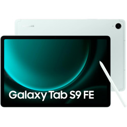 Samsung Galaxy Tab S9 FE Tablette, 10.9'' Wifi 128Go, S Pen inclus, Batterie longue durée, Certification IP 68, Vert d'eau, Vers
