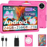 2026 Tablette Android 15, Tablette pour enfants avec EVA Silicone É‌tui Protection, 24Go+256Go/2To, Tablet 11 Pouces, Octa-Core,