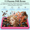 Tablette 11 Pouces Android 15, 24Go+256Go/2To, Octa-Core, Gemini AI/Widevine L1, 8000 mAh, 13MP+5MP, Boîtier Métallique, Grande 