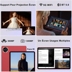 2026 Tablette 24Go RAM + 256Go (UFS 2.2), Écran Tactile 11 Pouces Android, 8000mAh, Extensible 2To, Widevine L1 GMS Certifié, 8-