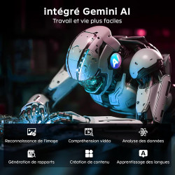 11 Pouces Tactile Android 16 Tablette avec Gemini AI,T7250 Octa-Core|24Go RAM+256Go ROM(TF 2To)|16MP+8MP|1920x1200 IPS HD Displa