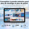Raemond 10 Pouces Android 15 Tablette avec Clavier, 24GB RAM + 128GB ROM (TF 1To), T615 Octa-Core, 1280x800 écran IPS HD,WiFi 6,