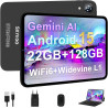 Android 15 Tablette 10 Pouces avec Gemini AI, 22Go RAM+ 128Go ROM(Extension de 2To), Octa-Core, WiFi 6 BT 5.0, Widevine L1, 6000