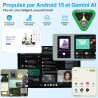 Android 15 Tablette 10 Pouces avec Gemini AI, 22Go RAM+ 128Go ROM(Extension de 2To), Octa-Core, WiFi 6 BT 5.0, Widevine L1, 6000