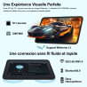 Android 15 Tablette 10 Pouces avec Gemini AI, 22Go RAM+ 128Go ROM(Extension de 2To), Octa-Core, WiFi 6 BT 5.0, Widevine L1, 6000