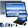 Tablette Android, 10.1" FHD - Coque en Métal, 【22Go RAM】+ 128Go ROM/TF 1To, Widevine L1, 8000mAh, Tablette Tactile Caméra 5+8MP,