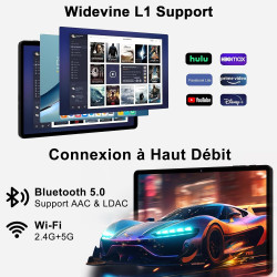 2026 nouvelle tablette android tablette 11 pouces avec 256go rom(2to tf), 24 go ram, octa-core, 2.0ghz, 5g wifi 6, widevine l1, 