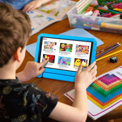 Tablette enfants 8 pouces android tablette avec sufficient ram + rom(tf 2to), très longue enduranceavec gms certified, wifi, ble