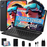 Android tablette 10 pouces gemini ai, tactile 22go ram+128go rom(tf 2to),8000mah 5g+2.4g wifi 6, octa-core, 2.0 ghz, widevine l1