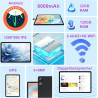 Android tablette 10 pouces gemini ai, tactile 22go ram+128go rom(tf 2to),8000mah 5g+2.4g wifi 6, octa-core, 2.0 ghz, widevine l1