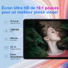Android tablette 10 pouces gemini ai, tactile 22go ram+128go rom(tf 2to),8000mah 5g+2.4g wifi 6, octa-core, 2.0 ghz, widevine l1