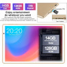 Tablette 10 pouces tablette android gemini ai tactile avec 14go ram + 128go rom(tf/2to) octa-core 2.0 ghz丨 5g wifi 6+bleutooth 5