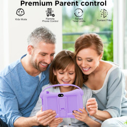 ascrecem Tablette pour Enfant 7 Pouces Android Tablette Enfants avec WiFi Cntrôle Parental Double Caméra Étui de Sécurité 2 Go d