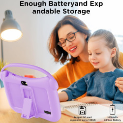 ascrecem Tablette pour Enfant 7 Pouces Android Tablette Enfants avec WiFi Cntrôle Parental Double Caméra Étui de Sécurité 2 Go d