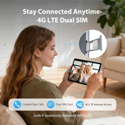 2k tablette 11 pouces, 36gb ram+512gb rom (2tb tf), android 15, 4g sim lte+5g wifi, octa-core, 2000 * 1200, 9580mah, 13mp+8mp, w