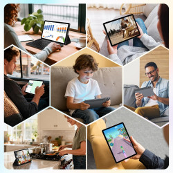 2k tablette 11 pouces, 36gb ram+512gb rom (2tb tf), android 15, 4g sim lte+5g wifi, octa-core, 2000 * 1200, 9580mah, 13mp+8mp, w