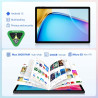 2.5k android 15 tablette 14 pouces, 4g lte/5g wifi, incell 2240 x1400, 11580mah, 36gb ram+256gb rom (extension 2tb), octa-core, 