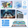2K Android 15 Tablette, 36GB RAM+512GB ROM (2TB TF), 4G LTE+5G WiFi, Tablet 10,6 Pouces, Octa-Core, 2000 * 1200FHD, 8000mAh, 13M