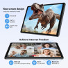 2K Android 15 Tablette, 36GB RAM+512GB ROM (2TB TF), 4G LTE+5G WiFi, Tablet 10,6 Pouces, Octa-Core, 2000 * 1200FHD, 8000mAh, 13M
