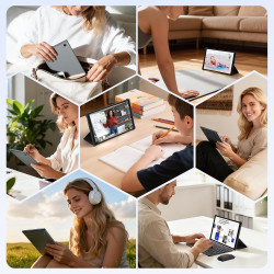 2K Android 15 Tablette, 36GB RAM+512GB ROM (2TB TF), 4G LTE+5G WiFi, Tablet 10,6 Pouces, Octa-Core, 2000 * 1200FHD, 8000mAh, 13M